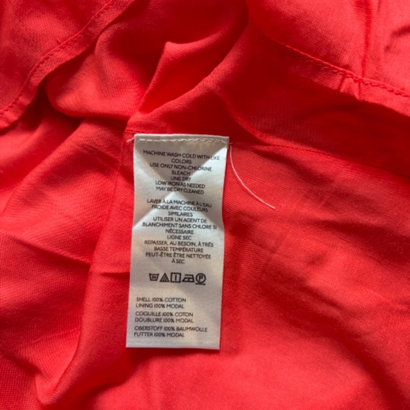 Maeve Anthropologie Sleeveless Midi Dress Ruched Back sz XS Red Floral NWT - Picture 6 of 6